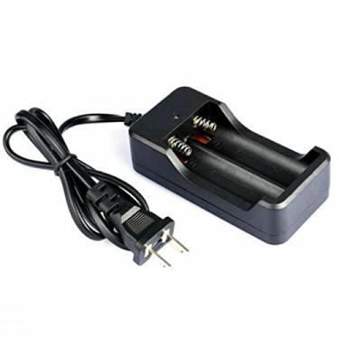 Imagem de 1 estação de carregamento de bateria recarregável 18650 e plugue de tocha de LED para modelo 18650 Li-ion 4,2 V-1200 mA