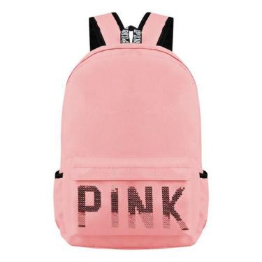 Imagem de Mochila Menina Brilhante Pink Moda Blogueira Casual Dia A Dia Luxo Res