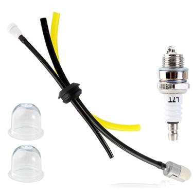 Imagem de QAZAKY Kit de argolas para tanque de combustível com filtro de combustível, plugue para ignição para Echo Blower Tiller Cultivator Pruner Cordão de cortador de escova PB-265LN PB-265L GT200 GT225 PE22