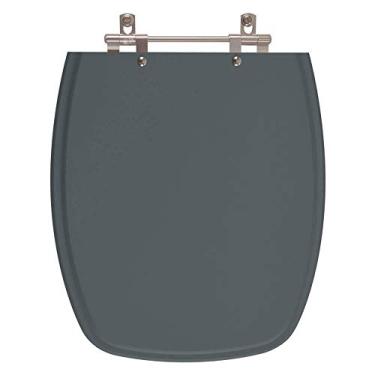 Imagem de Tampa de Vaso em Mdf Primula Plus Cinza Escuro para bacia Fiori