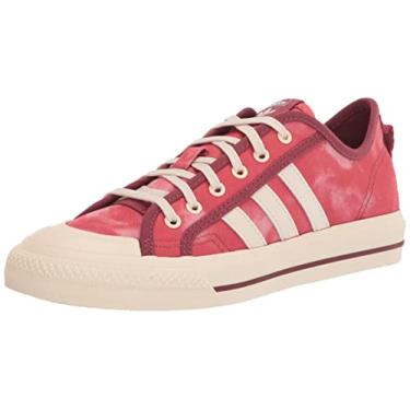 Imagem de adidas Originals Tênis unissex infantil Nizza, Meia vermelha/tátil vermelho/branco giz, 6 Big Kid