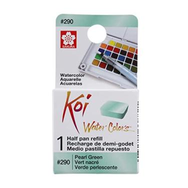 Imagem de REFIL DE AQUARELA EM PASTILHA KOI WATER COLORS - VERDE PEROLA - USO PROFISSIONAL