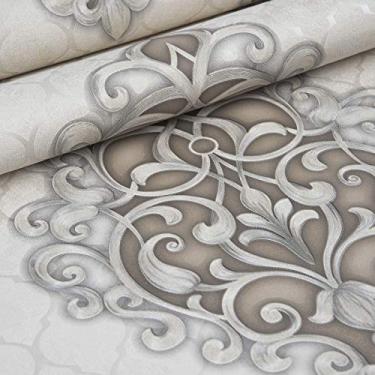 Imagem de Papel De Parede Importado Vinílico Lavável Alto Relevo Texturizado (37202 - NeoDamask)
