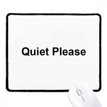 Imagem de Tapete de borracha para jogos com estampa de símbolo da Quite Please Warning