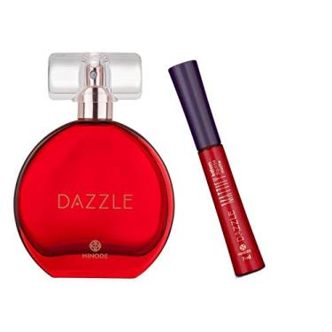 Imagem de Perfume Feminino Dazzle Color Vermelho 60ml E Batom Liquido