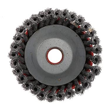 Imagem de Happyyami Roda de polimento de lã com roda de polimento montada em feltro para ferramenta rotativa de esmeril de bancada