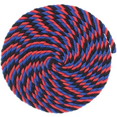 Imagem de Corda de artesanato de macramê de algodão torcido de 1/4 polegada de espessura – Grande variedade de opções de cor e padrão – Comprimentos de 10, 25, 50 e 100 pés, 100 Feet, Imperial