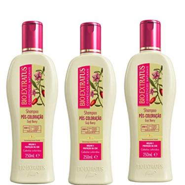 Imagem de kit 3 Shampoo Proteção da Cor Pós Coloração 250 ml Bio Extratus
