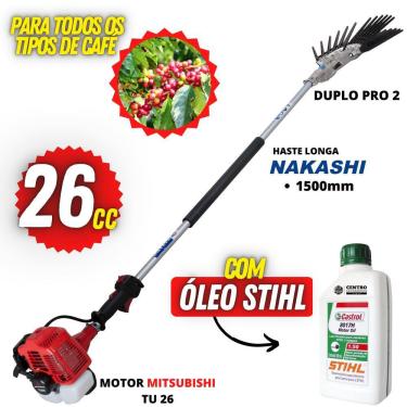 Imagem de Derriçadeira Profissional Nakashi Para Todos os Tipos de Café Com Haste Longa 1500mm Mo...
