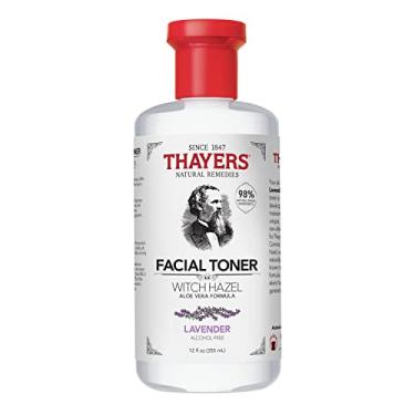 Imagem de THAYERS Sem álcool, hidratante lavanda hamamélis toner facial com fórmula de Aloe Vera, vegano, testado e recomendado por dermatologistas, 340 g