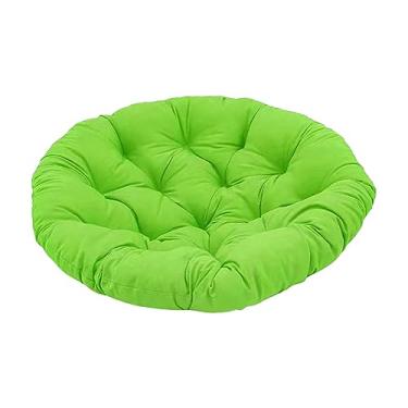 Imagem de Fenteer Cadeira de rede com almofada redonda para engrossar cadeira de rede cadeiras de balanço almofada para cadeira de balanço, 60 cm x 60 cm, VERDE