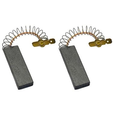 Imagem de 2 peças escovas de carbono ferramentas de substituição escovas de motor de carbono escovas de carbono acessórios terno para máquina de lavar aspiradores de pó
