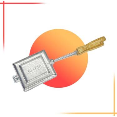 Imagem de Forma Para Bauru E Misto Quente Queijo Quente De Aluminio Sanduicheira De Fogão Tostex Assadeira Rapida Chapa