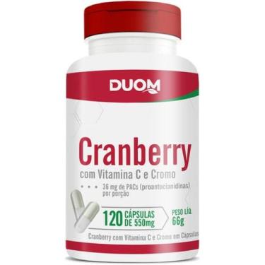 Imagem de Cranberry Com Vitamina C E Cromo - 120 Cápsulas - Duom Lab