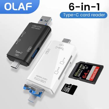Imagem de USB 3.0 Tipo C para SD Micro TF Memory Card Reader  Adaptador para Acessórios para Laptop  OTG Flash