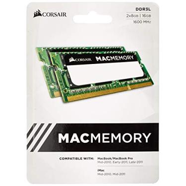 Imagem de Corsair Memória de laptop CMSA16GX3M2A1600C11 16 GB (2 x 8 GB) DDR3 1600MHz (PC3 12800) 1,35V