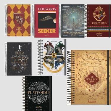Imagem de Kit 2 Cadernos Harry Potter 200 Fls Decorada 10 Mat. Jandaia