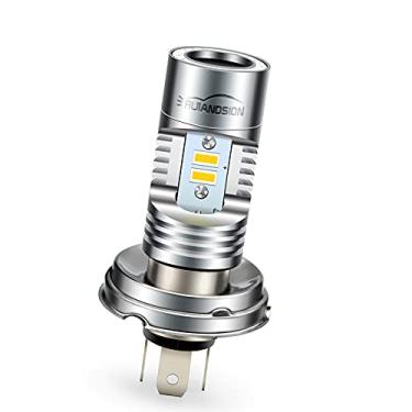 Imagem de Ruiandsion Lâmpada LED para farol de motocicleta P45T amarela + azul DC 12-24V 3570 2SMD Chips super brilhante lâmpada LED de substituição para farol de moto, sem polaridade