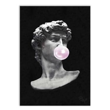 Imagem de Placa Decorativa A2 David Michelangelo Chiclete Aesthetic Poster