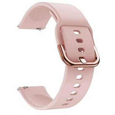 Imagem de Pulseira para Amazfit GTR 3/3 PRO / 2 / 2e / GTR 47mm / Pace/Stratos 1 2 3 / Mi Watch Color Silicone Modelo Sport (Stratos 3/2 / 1, Rosa)