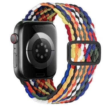 Imagem de MroTech Pulseira de relógio Apple compatível com Apple Watch séries 9, 8, 7, 6, SE, 5, 4, 3, 2, 1, 38 mm, 40 mm, 41 mm, colorida