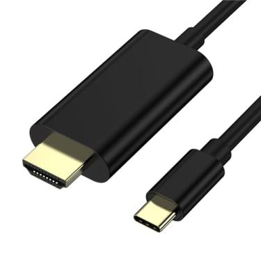Imagem de Cabo USB C para HDMI (6 pés), [4K, alta velocidade] Cabo USB tipo C para HDMI para escritório em casa, [compatível com Thunderbolt 3/4] para Chromebook, MacBook Pro/Air 2023, iPad Pro, iMac, XPS 17,