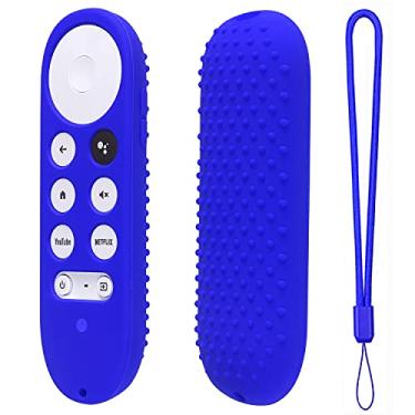 Imagem de Capa de silicone para Chromecast com Google TV 2020 Voice Remote Capa protetora para Chromecast Voice Remote 2020 (azul)