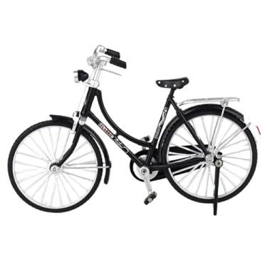 Imagem de Power Toys TECH - Bicicleta de Antiga Retro em Miniatura : Detalhes Autênticos em Escala Reduzida para os Amantes de Bocicletas Antigas 1:8 (Preta)