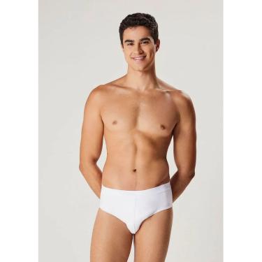 Imagem de Cueca Slip Com Elástico Personalizado - Branco M Hering