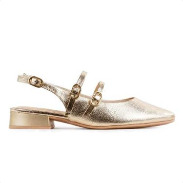 Imagem de Sapato Ramarim Slingback Salto Baixo Feminino