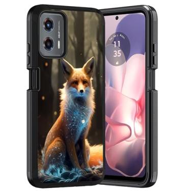 Imagem de ERWYTYIOI Capa para Motorola Moto G 5G 2024 / Moto G Play 5G 2024, capa protetora resistente de 3 camadas de grau militar antiarranhões à prova de choque elegante para Moto G 5G 2024, Fox