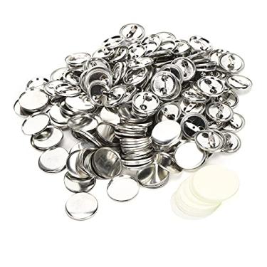 Imagem de Crachá de botão em branco de 100 pces, botão de pino redondo em branco, suprimentos de fabricação de crachá para artesanato, presentes, lembranças (25MM metal badges 100 sets)