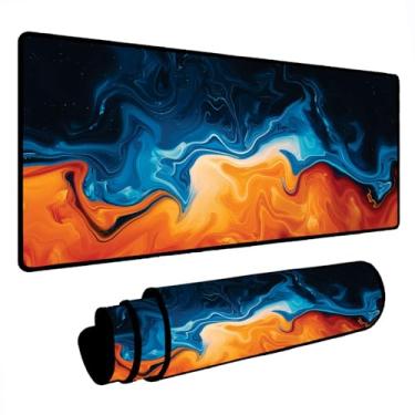 Imagem de Novo Mouse Pad Gamer Deskpad Speed Extra Grande Borda Costurada Profissional Varios Tamanhos - Praia Abs (100x50)