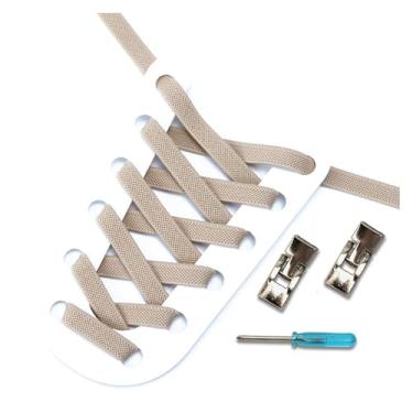 Imagem de Cadarço Preguiçoso Tênis 8MM De Largura Cadarços Elásticos Crianças Adulto Cadarços Rápidos Acessórios Para Sapatos(Khkai)