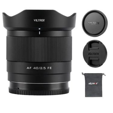 Imagem de VILTROX Lente AF 40 mm f2.5 FE para câmeras Sony Mirrorless, foco automático completo, montagem Sony E