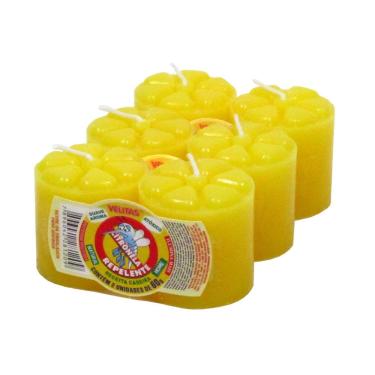 Imagem de Vela Sachet Citronela Mosquito Denge Pernilongo Muriçoca 6un
