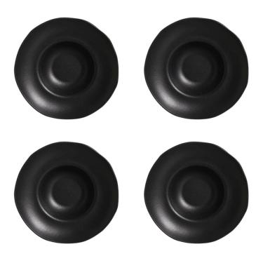Imagem de Conjunto de Pratos para Massa/Risoto 04 Peças Orgânico Preto Matte Porto Brasil