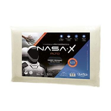 Imagem de Travesseiro Nasa-X Alto, Duoflex, 100% Algodão, Bege, Para Fronha 50Cmx70Cm