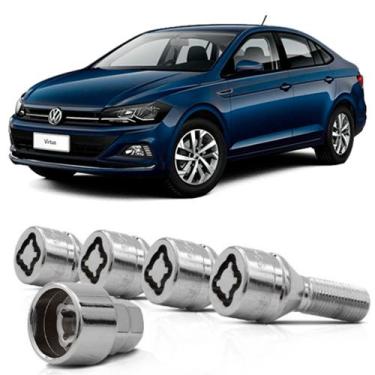 Imagem de Kit Parafuso Antifurto 25CRA - Volkswagen Virtus Todos - RODAFUSO/RAY-