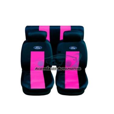 Imagem de capa banco de carro em couro rosa p Ford Ka 2020 - gj acessorios