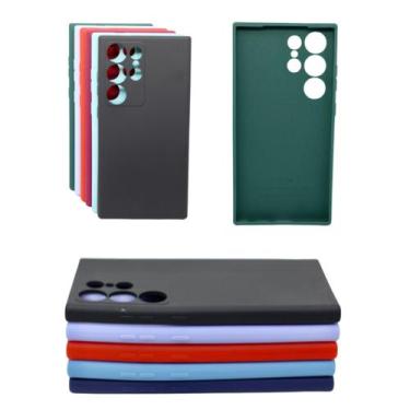 Imagem de Capa Capinha Para Galaxy S24 Ultra Aveludada Silicone Case - Mustangsh