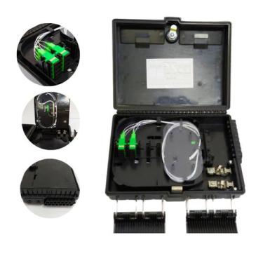 Imagem de Cto Box Montada Completa Apc 1X8 Splitter Homologada Anatel - Hfo Bras