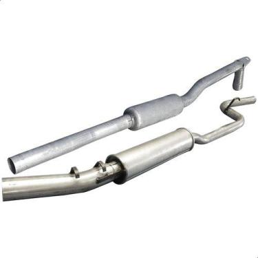 Imagem de Kit Escapamento Abafador + Traseiro Gol G1 1.6 1985 A 1989 - ScapJá