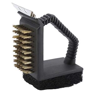 Imagem de Limpador de Churrasco Multifuncional 3 Em 1 de Aço Inoxidável para Limpeza de Forno de Churrasco Escova Grelha de Cozinha Fio para Kit Externo Acessórios de Purificação Segura