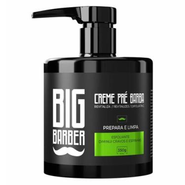 Imagem de Creme Pre Barba Big Barber 350g Lemon Limpador Facial Esfoliante Dimin