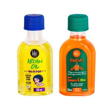 Imagem de Kit Lola From Rio - Leave-In Argan Oil 50ml + Óleo Pinga! Cenoura & Ol