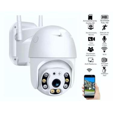 Imagem de Câmera Speed Dome Ip Wifi Ptz Full Hd 1080p áudio-Vídeo Detecção Movim