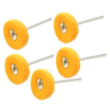 Imagem de Kit Com 5 Rodas Pano 22mm Polimento Para Micro Retifica - PIATC   