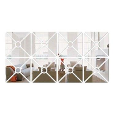 Imagem de Espelho Decorativo Moderno Grande Em Acrílico Sala Quarto - PAPEL E PA
