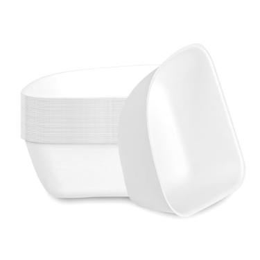 Imagem de Restaurantware - Tigelas de sobremesa redondas seguras para polpa, 13 x 13 cm, 25 tigelas de jantar sem PFAS adicionadas - tigelas modulares de bagaço branco, compostáveis em casa, resistentes,